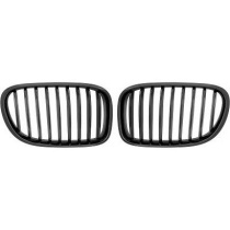 BMW 7-Serie F01 08-12 Enkelribbad Blanksvart Sportgrill / Njurar DIEDERICHS